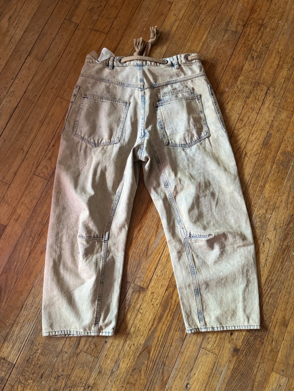 NWOT - Free People - Moxie Low Slung Pull-On Barrel Jeans - Size 29 - Picture 4 of 8